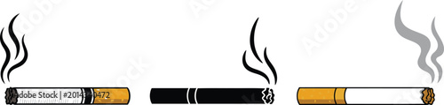 Canvastavla Cigarette illustrations in various styles