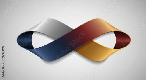 Infinity Symbol Logo Concept, Endless Loop, Continuous Flow, Infinite Possibilities