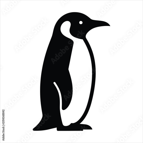 Photos Penguin antarctic flightless bird vector silhouette illustration