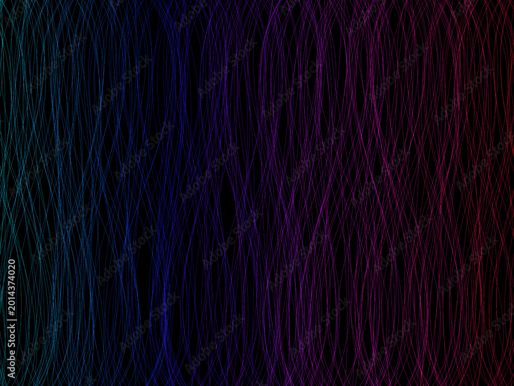 Naklejka premium Colorful Glowing Light Strands Abstract Background Art