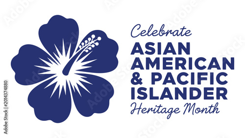 Obraz na płótnie Asian american and pacific islander heritage month logo