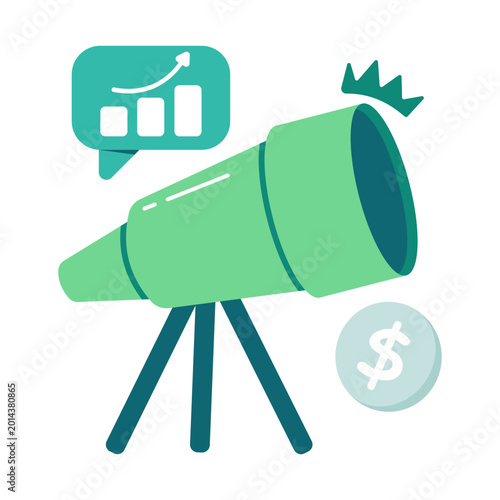 Foto Modern design icon of financial foreseeing