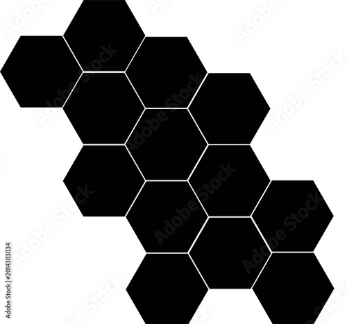 Asymmetrical 8 photo collage vector illustration. Mosaic pattern for background and picture. Tiles pattern for web and mockup presentation.