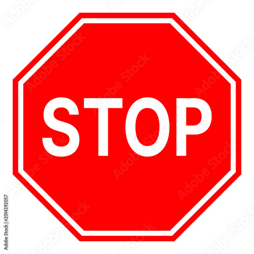stop road sign