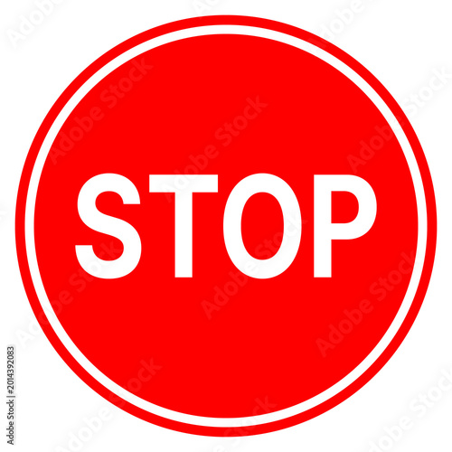 red stop sign