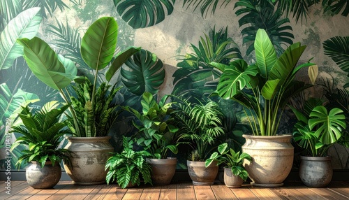 Verdant abundance, a tropical dreamscape unfolds.