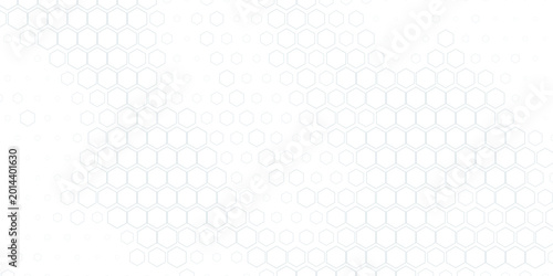 Tableau sur toile Hexagonal white net. Vector illustration eps 10