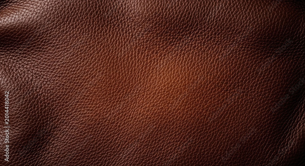 Fototapeta premium Brown leather texture with animal print pattern background