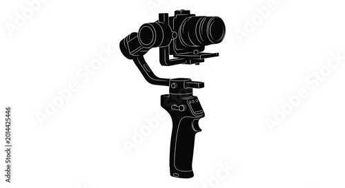 Photos Camera gimbal stabilizer silhouette high quality professional detailed