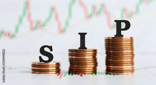 Systematic Investment Plan and ROI Business Growth Concept