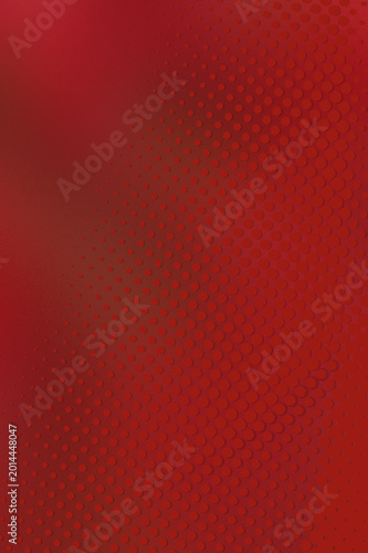 Red background with small dots arranged in hexagonal pattern gradient