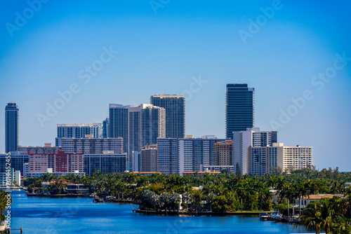 Schilderij op canvas Stock photo Hallandale BEach Florida highrise beachfront condominiums 2026