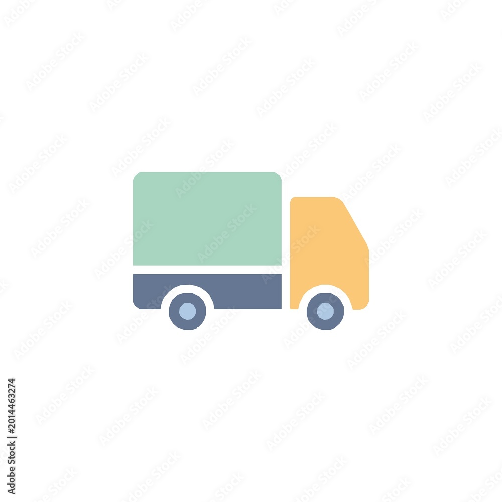 Fototapeta premium Delivery Truck Shipping Transport Cargo Vehicle Icon
