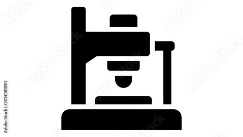 Fotografie Surface adhesion testing device icon isolated on white background