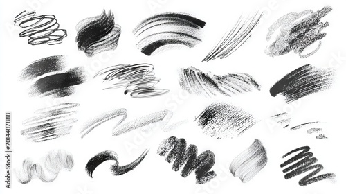 Charcoal Pencil Texture Brushes: Variety of Sketch Strokes for Digital Art — From Soft Blends to Bold Lines, Perfect for Illustrations