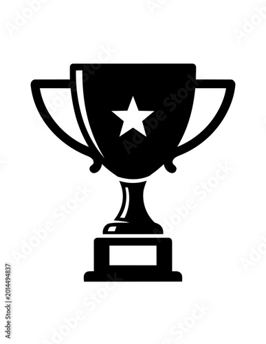Trophy Cup Icon with Star.