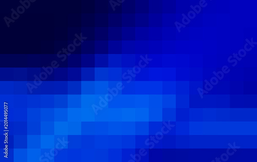Dark Blue Gradient Background. Abstract Deep-Blue Pixel Wave Backdrop with Digital Gradient Blocks, Futuristic Neon Motion Texture, Cyber Technology Pattern for Modern Creative and Data Design