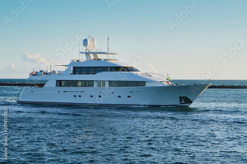 Canvas Print luxury charter yacht