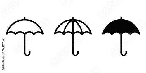 Foto Umbrella icon set