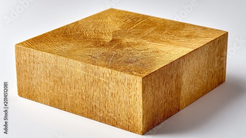 Natural wood block with smooth finish and simple design for various uses