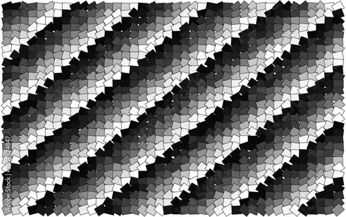 Photos Monochrome geometric mosaic pattern, abstract black and white diagonal tile text