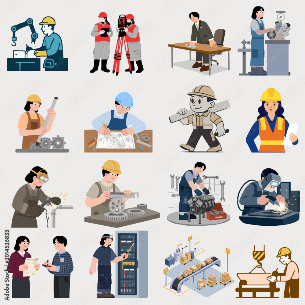 Fototapeta premium set of building architecture icons