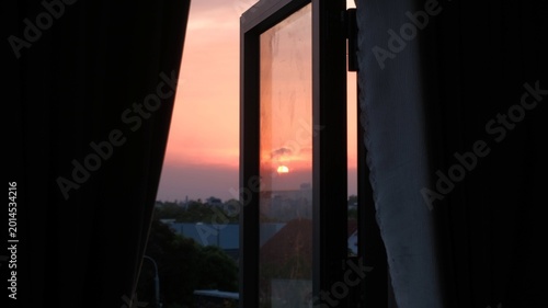 Vászonkép Evening Sky Beyond The Quiet Door