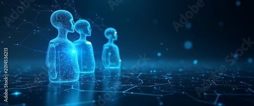 Portray a modern high definition scene featuring agentic AI applications driving innovative digital solutions in diverse sectors with clear technological excellence and operational efficiency in  Phot