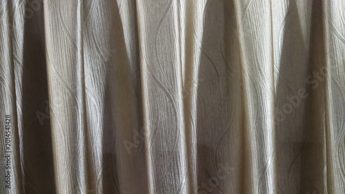 Textured Drapery Curtains with Soft Vertical Folds