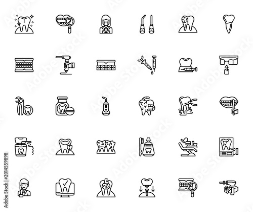 Fotografija Dental icon set
