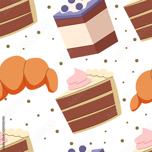 Dessert Seamless Pattern