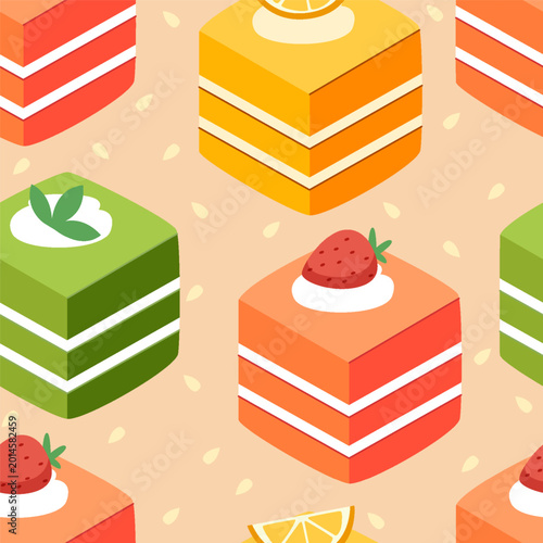 Dessert Seamless Pattern