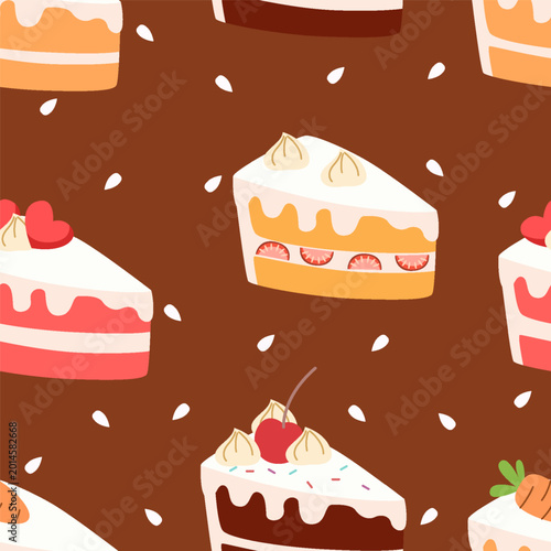 Dessert Seamless Pattern