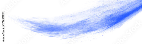 Blue Abstract Brush Stroke Isolated on Transparent Background, Modern Paint Texture Design Element | Air flow elements on a Transparent background | PNG Background | 