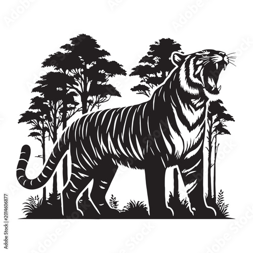 Photography tiger majestic fierce wild animal jungle striped power full hunting roaring endangered carnivore nature safari orange black wild life strength forest beast fast animal fearless animal