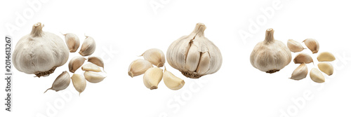 Fotografía Pungent Fresh Garlic Bulb and Cloves PNG, White Spice, Kitchen Herb, Healthy Sea