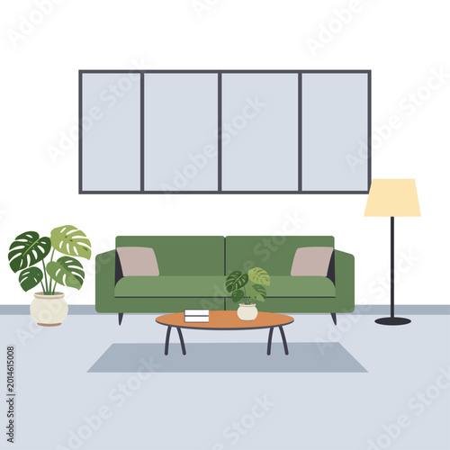 House Interior Design Illustration