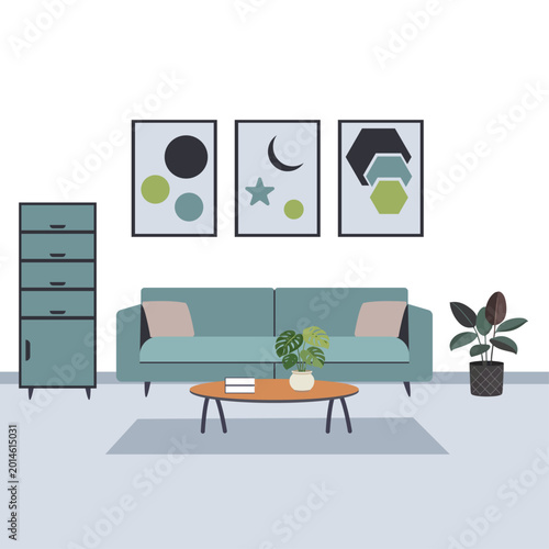 House Interior Design Illustration