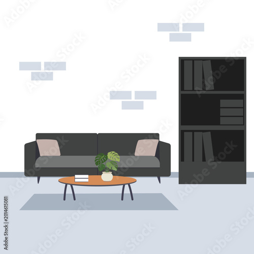 House Interior Design Illustration