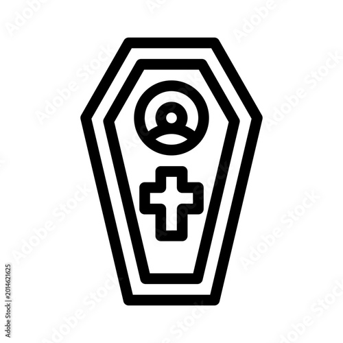 Εκτύπωση καμβά deceased line icon