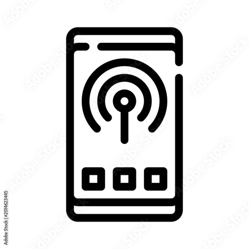Photos hotspot line icon