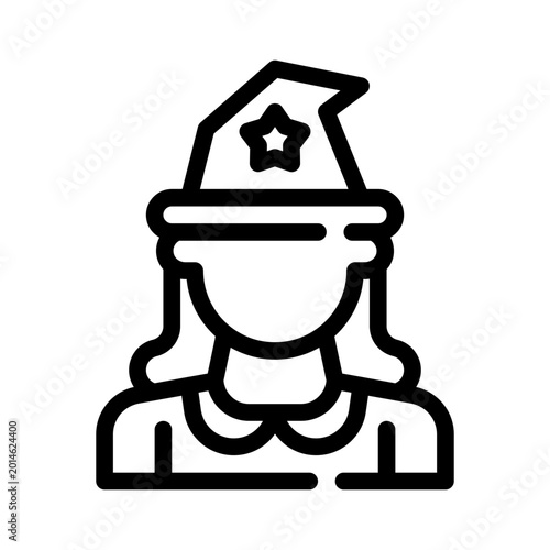 Foto mage line icon