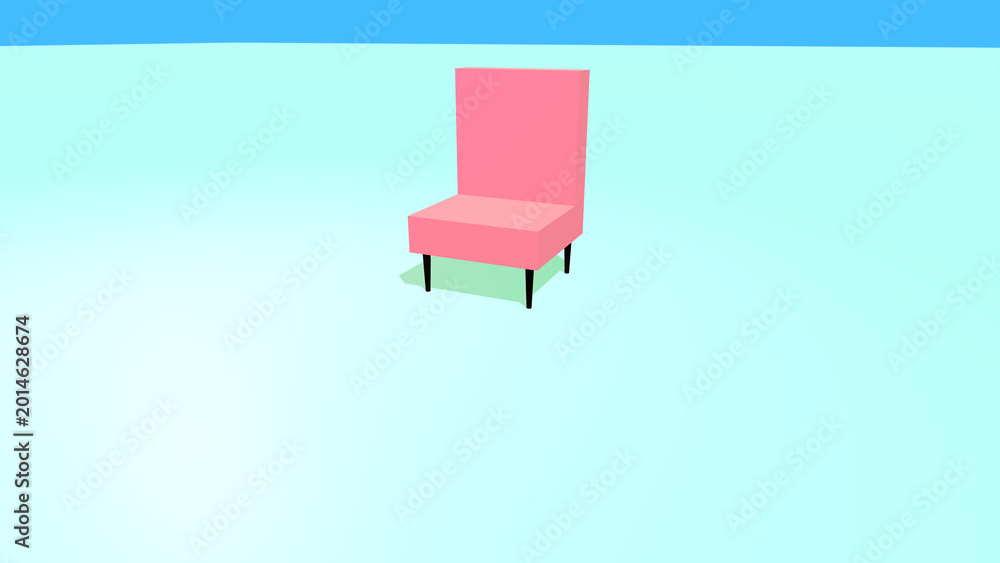 Fototapeta premium Armchairolution Futuristic Armchair Evolution Concept Render
