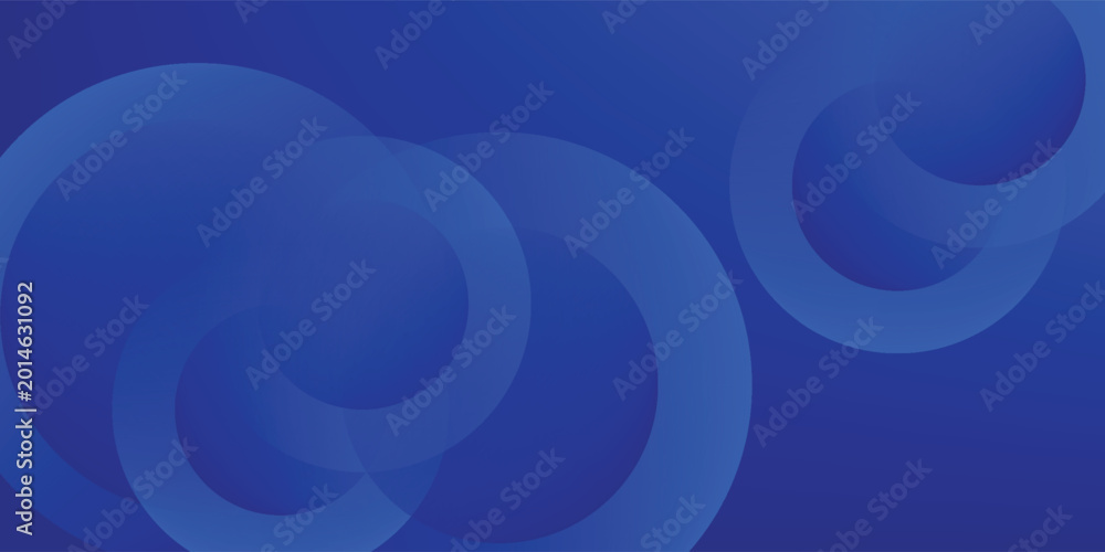 Obraz premium Blue gradient abstract circle shape background vector design