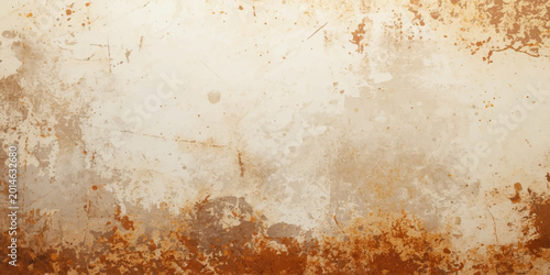 Ancient worn surface of an old rusty metal texture featuring a dirty brown grunge pattern and a vintage aged paint backdrop for an antique wallpaper design