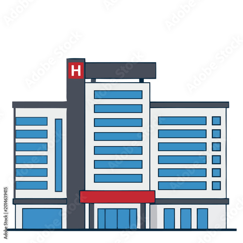 Modern Hospital Building