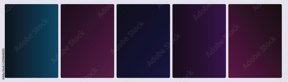 Fototapeta premium Moody Dark Teal Midnight Blue Violet Vertical Card Template Social Media Story Background