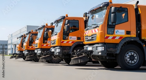 Street Cleaning Vehicles: Fleet of Industrial Cleaning Equipment