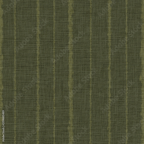 Photos Seamless organic woven olive moss green linen texture with distressed vertical s