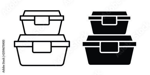 Fotografía Food Container icon elements